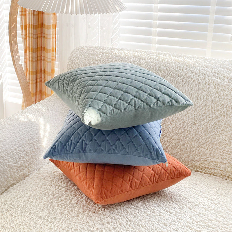 Living Room Cushions Faux Velvet