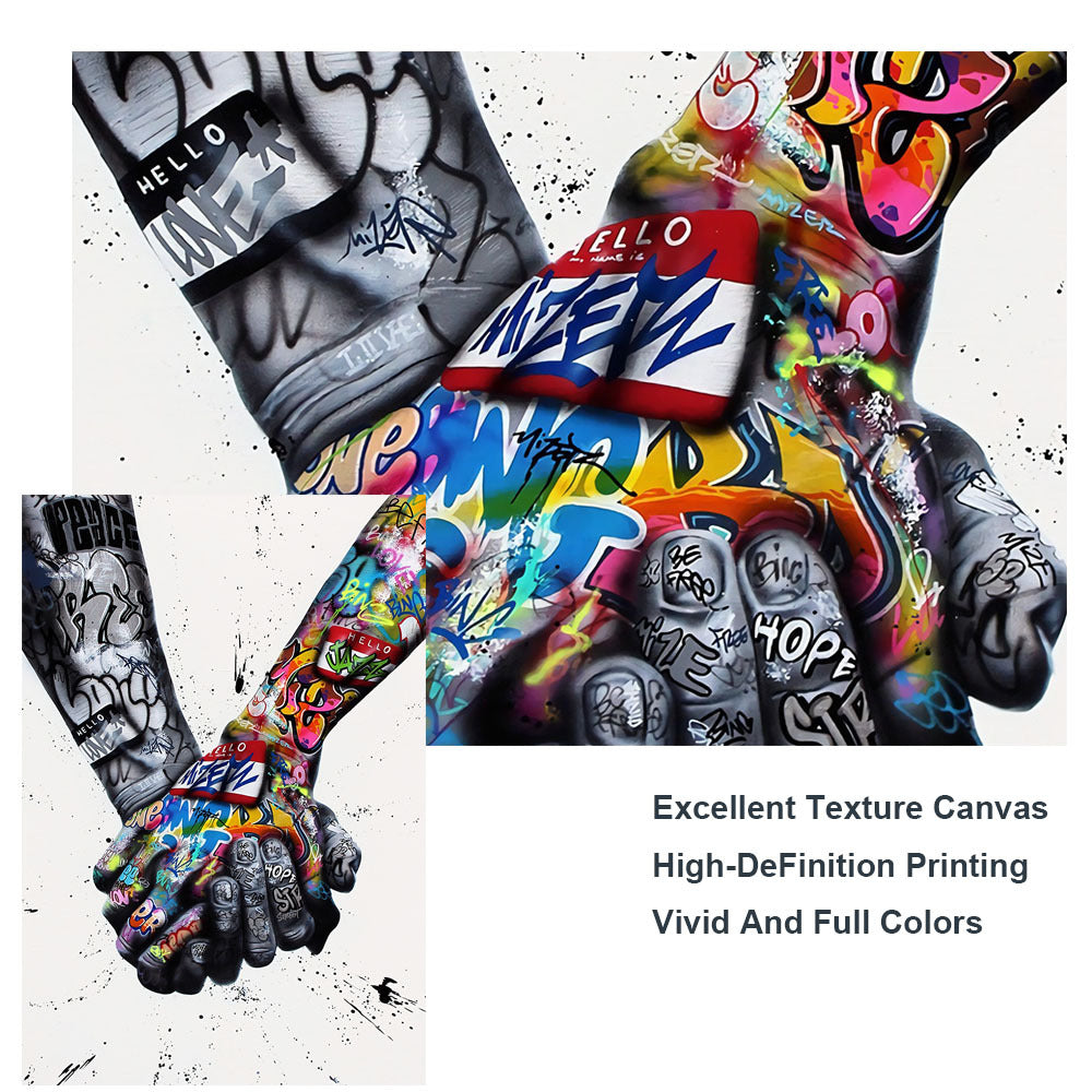 Street Graffiti Lover Hand Art Wall Printing