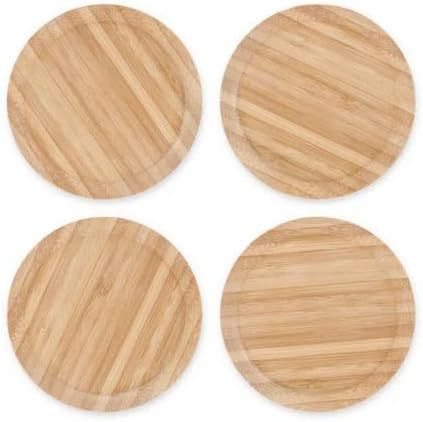 Wine Glass With Wooden Coaster