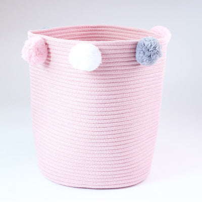 Wool ball laundry basket
