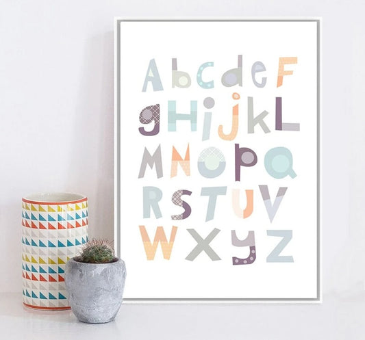Alphabet Baby Nursery Wall Art