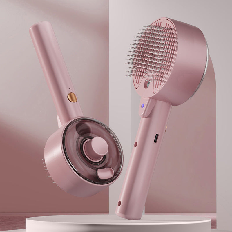 Pet Steam Brush Grooming