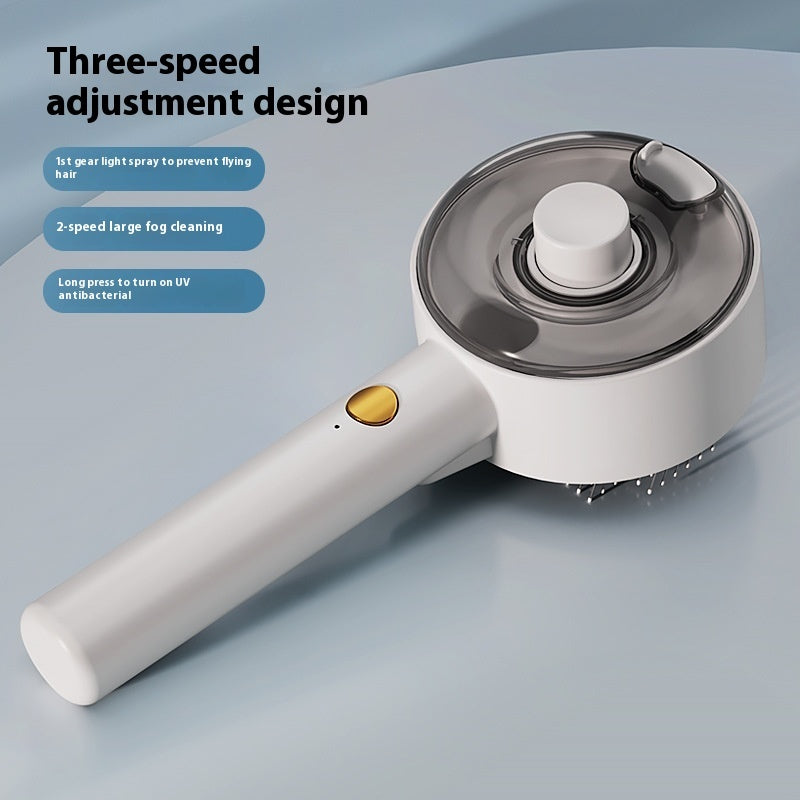 Pet Steam Brush Grooming