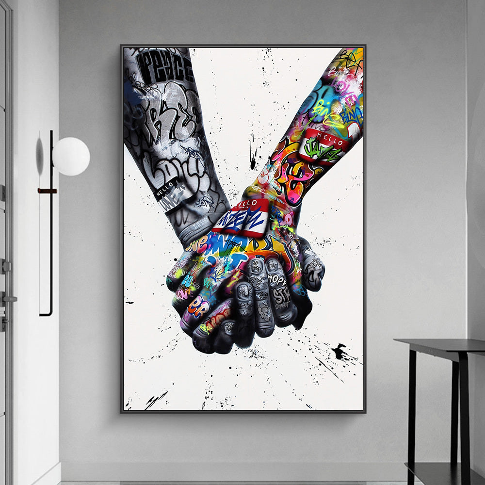 Street Graffiti Lover Hand Art Wall Printing