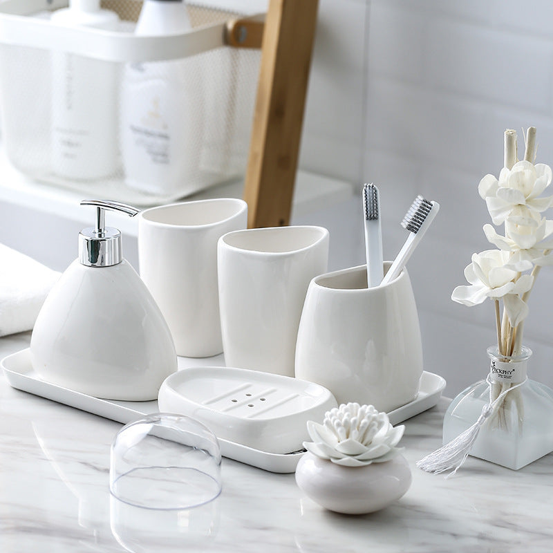 Porcelain Bathroom Five-piece Hotel Style