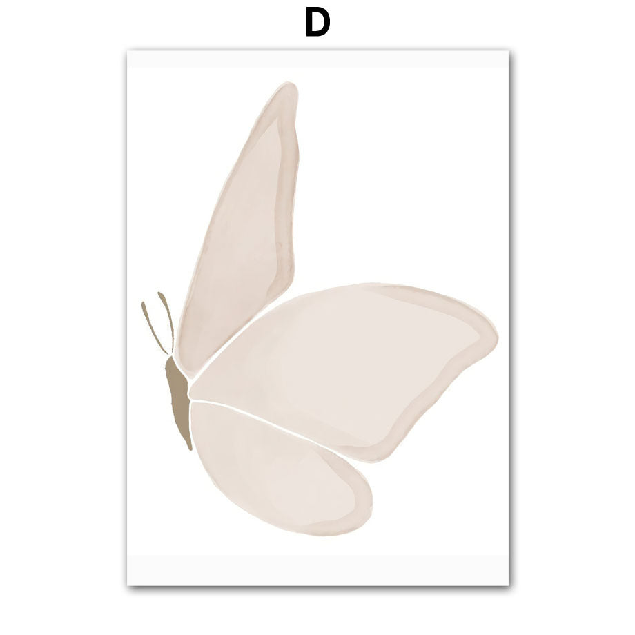 Elephant Butterfly Rainbow Wall Art Printing
