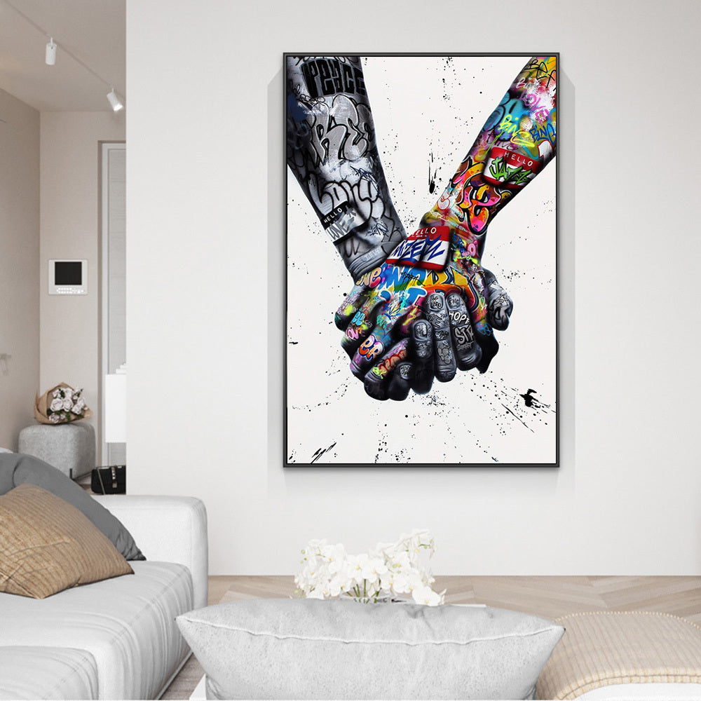 Street Graffiti Lover Hand Art Wall Printing