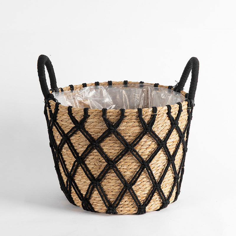 Flower Stand Natural Rattan