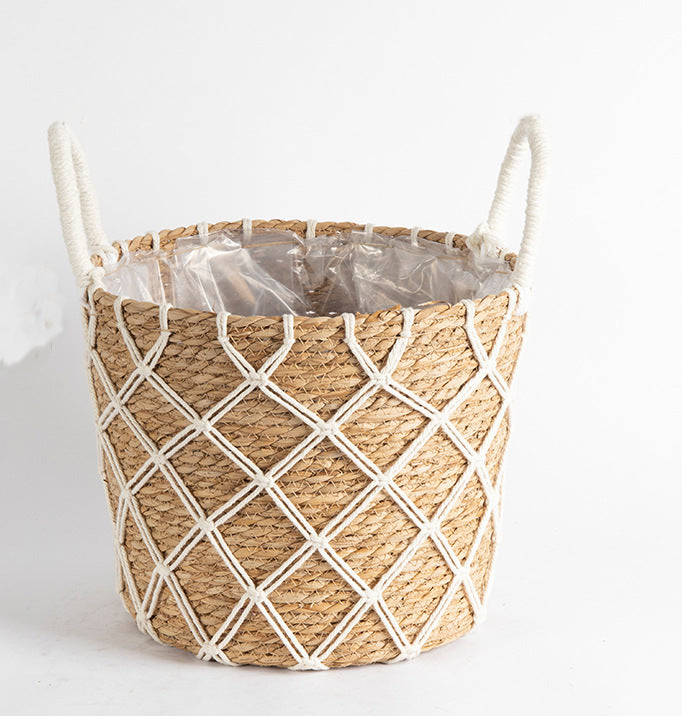 Flower Stand Natural Rattan