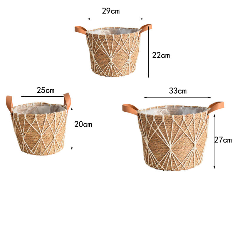 Flower Stand Natural Rattan