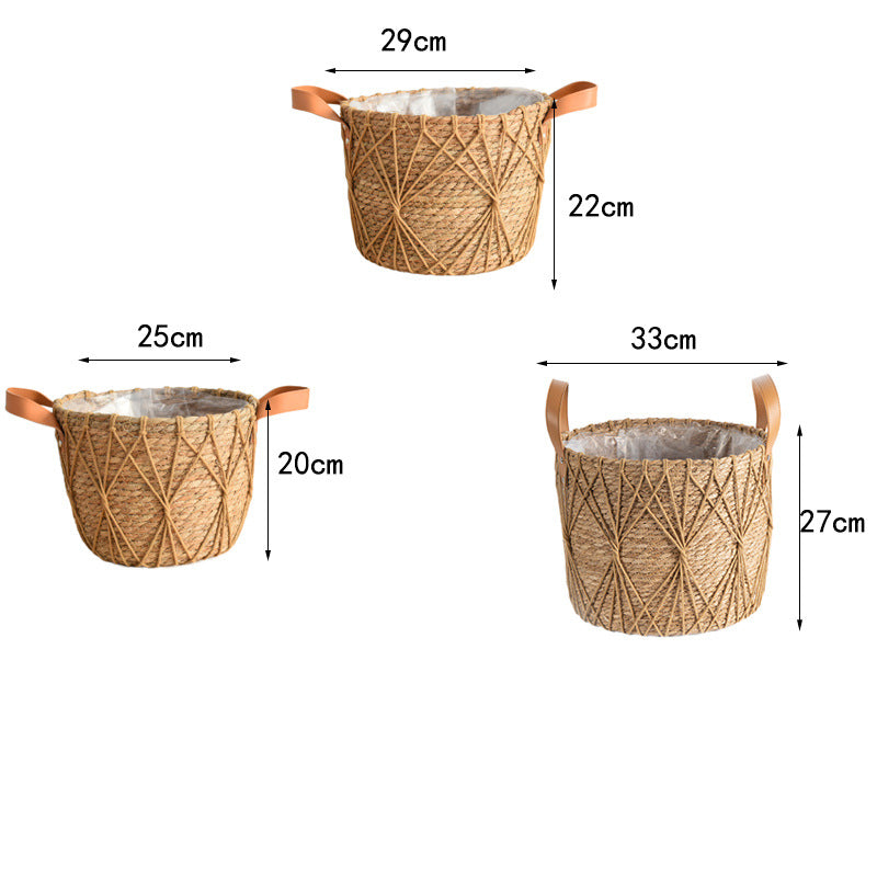 Flower Stand Natural Rattan