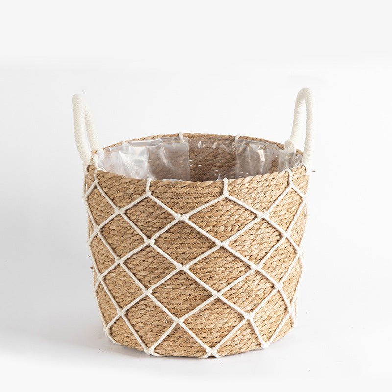 Flower Stand Natural Rattan