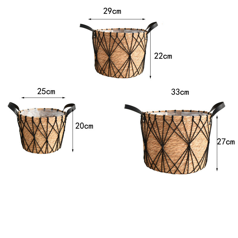 Flower Stand Natural Rattan
