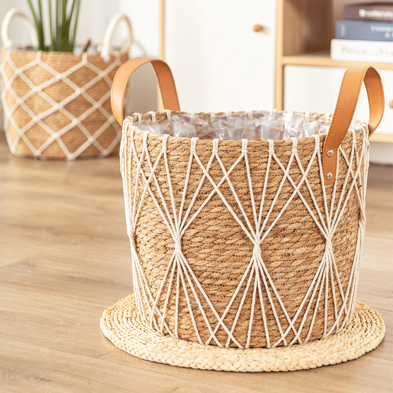 Flower Stand Natural Rattan