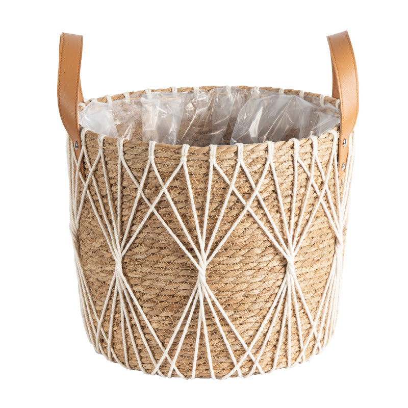Flower Stand Natural Rattan