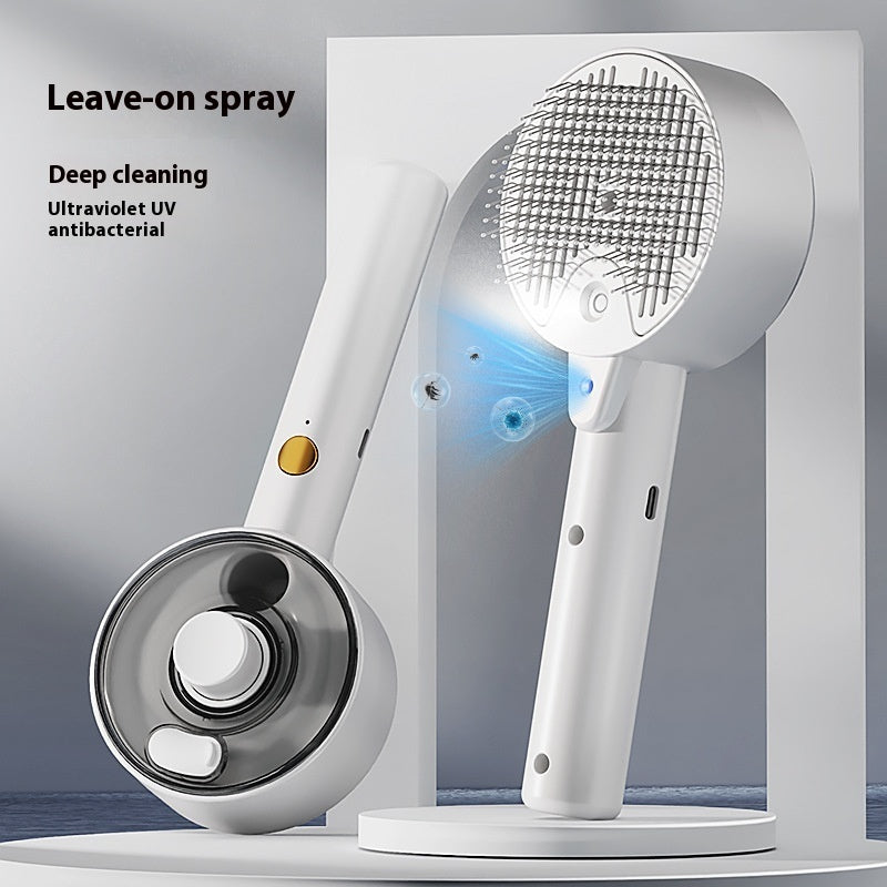 Pet Steam Brush Grooming