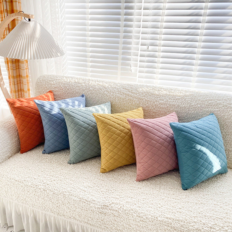 Living Room Cushions Faux Velvet