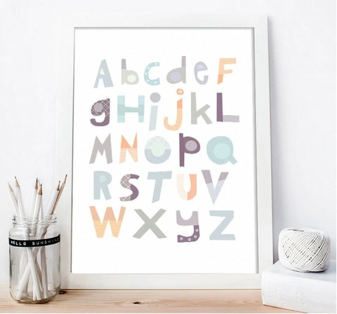 Alphabet Baby Nursery Wall Art