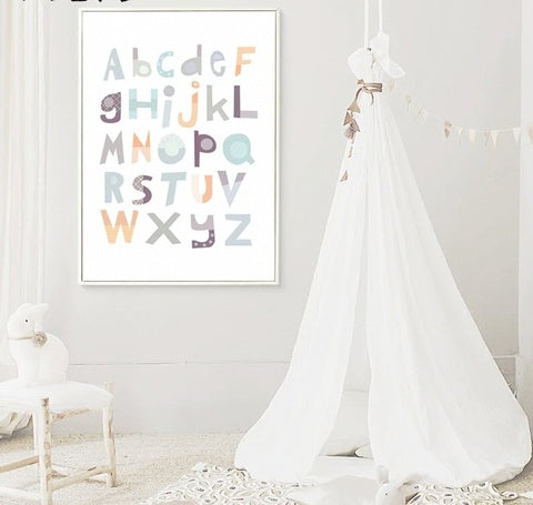 Alphabet Baby Nursery Wall Art