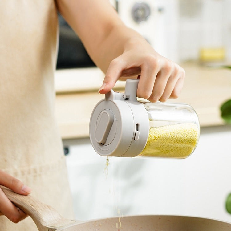 Seasoning Jars With Lids And Measuring Spoon