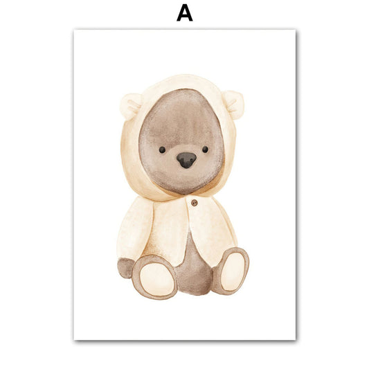 Elephant Butterfly Rainbow Wall Art Printing