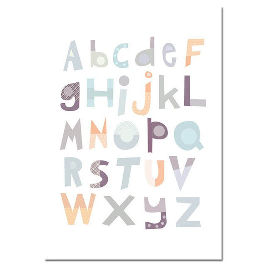 Alphabet Baby Nursery Wall Art